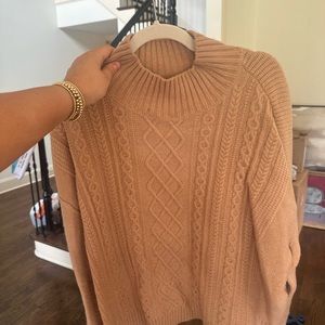 LOFT chenille sweater, Brown